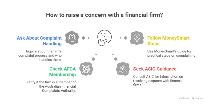 Check the complaints pathway before you commit- Financial Adviser Melbourne